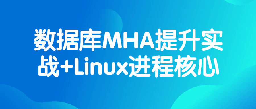 【学习资料】数据库MHA提升实战+Linux进程核心百度云阿里下载