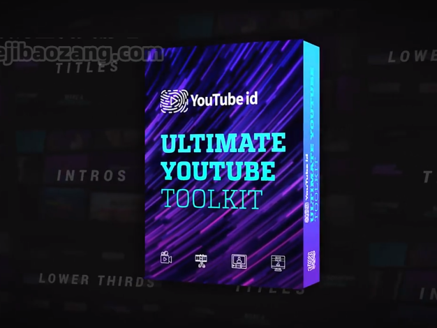 AE/PR模板-一键修改替换视频网站自媒体博主图形颜色包装文字动画 – 百度云下载