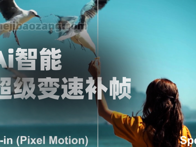 AE/PR插件中文汉化-Ai智能视频变速补帧插帧慢动作 SpeedX v1.1.3 支持系统Win和Mac – 百度云下载