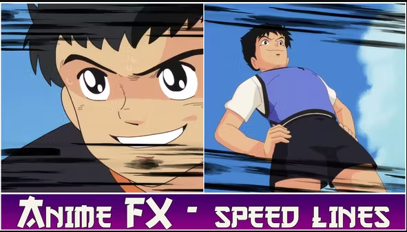 AE模板-二维卡通动漫速度线动画 Anime FX – Speed Lines – 百度云下载