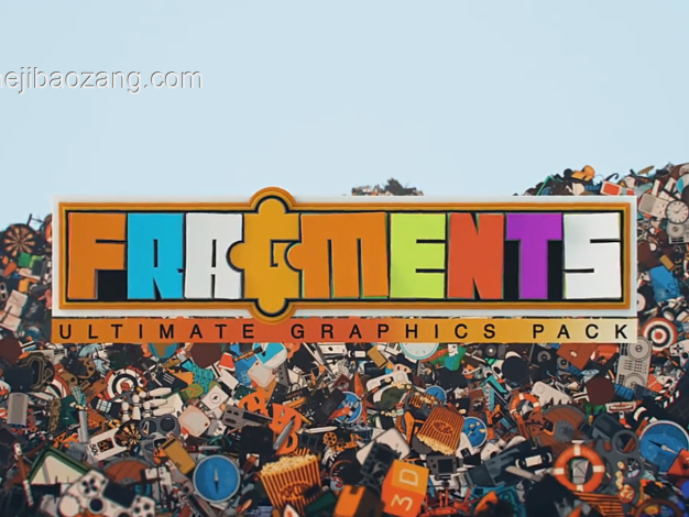 AE脚本-2000个二维卡通人物场景MG动画预设包 Fragments Animated 2D Elements – 百度云下载