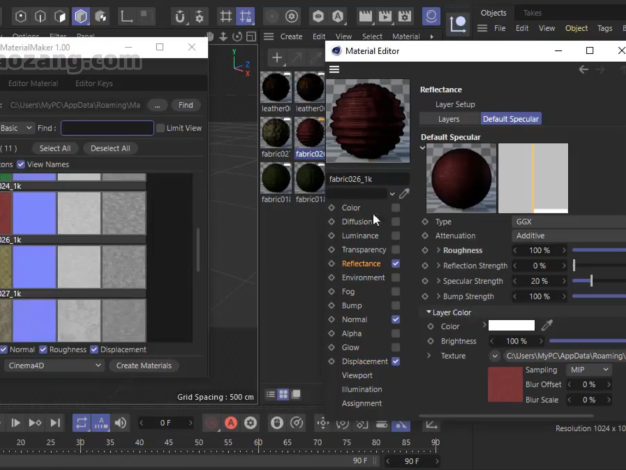 C4D插件-一键自动生成多通道贴图材质预设MaterialMaker v1.01 支持系统Win – 百度云下载