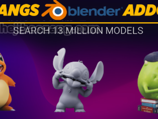 Blender插件-Thangs V0.2.2在线免费导入1400万个免费3D模型 – 百度云下载