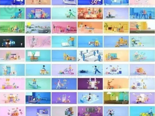 百款C4D三维人物场景模型源文件 – 百度云下载