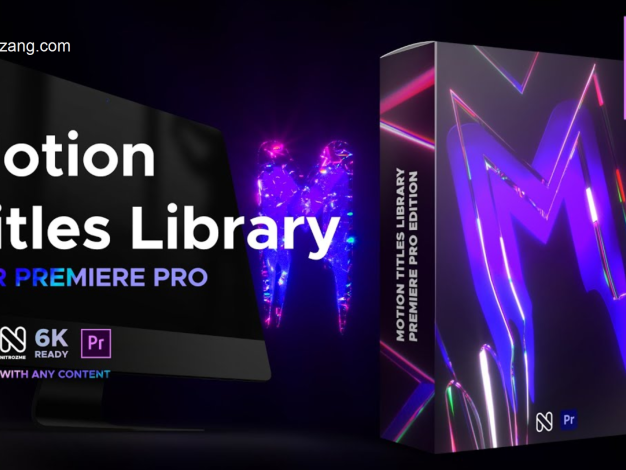 PR模板-200种科技复古卡通赛博朋克电流霓虹发光酷炫文字标题动画 Motion Titles Library – 百度云下载