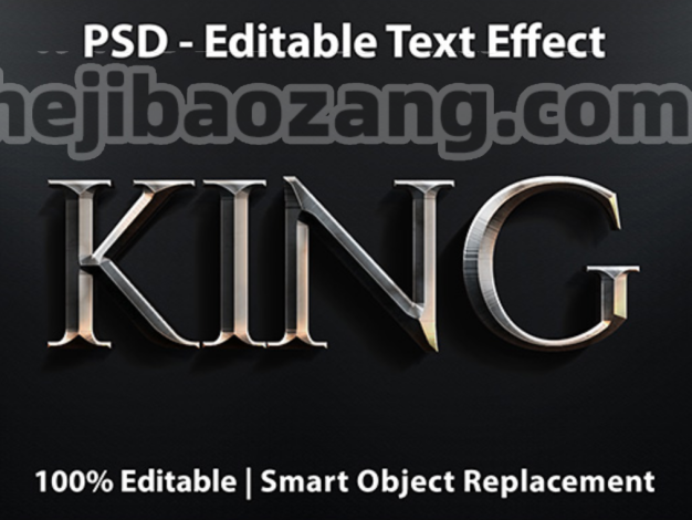 PS样机-7款高级3D立体金属质感标题文字体logo效果合金银海报PSD样机设计模板 – 百度云下载