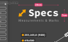 PS插件-Specs 1.1一键自动颜色大小尺寸距离测量线条标注！ – 百度云下载