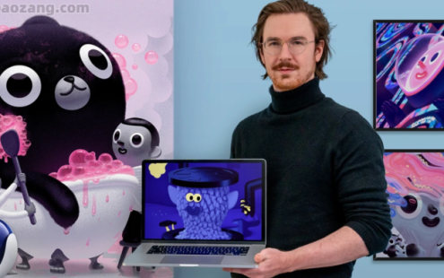 C4D教程-非常有趣的三维卡通建模设计制作教程附源文件 – 百度云下载