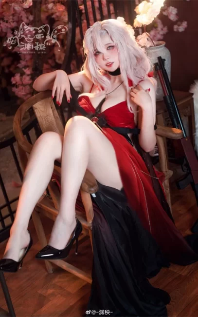 少女前线 97霰 花下踟躇醉cos@-渊秧-