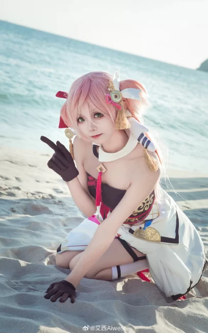 COSPLAY 原神 烟绯·花鸟与情@艾西Aiwest