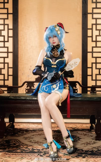 cosplay 和旅行者…一起度过的海灯节… 原神 甘雨@重生之我要毁灭世界