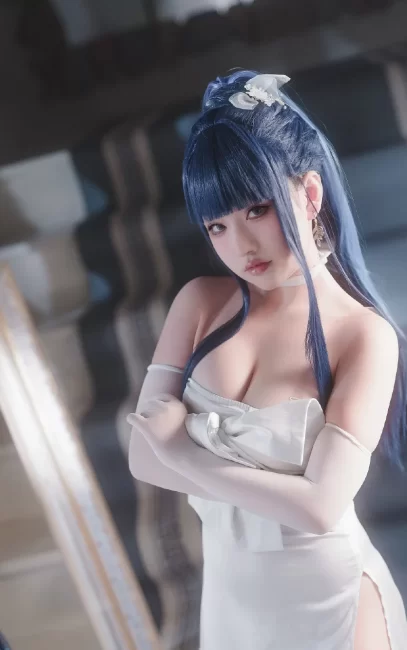 COSPLAY 晚礼服是我选的设计…！但说到底都是为了工作…！ 碧蓝档案 纱织cos@七七娜娜子