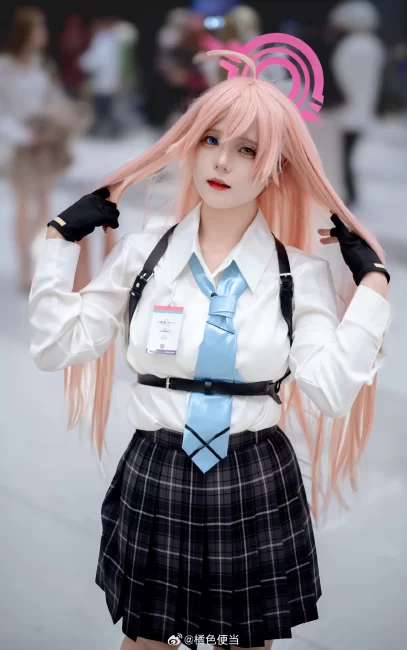 cosplay 还是ad02的场照！碧蓝档案cos 小鸟游星野@橘色便当