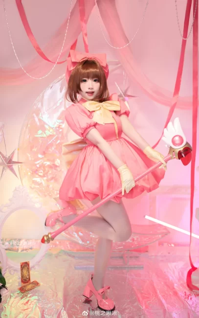 COSPLAY THE FIGHT 斗牌战斗服ver. 木之本樱@桃之啾啾