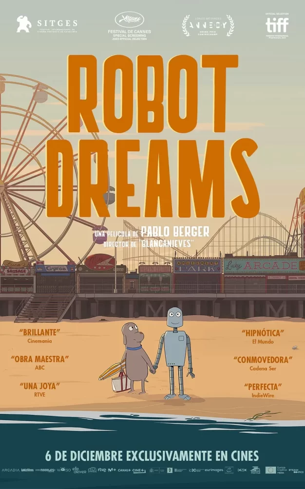 机器人之梦 WEB-DL版下载/再见机器人(台) / 汪汪梦里人(港) / Mon ami robot 2023 Robot Dreams 5.3G