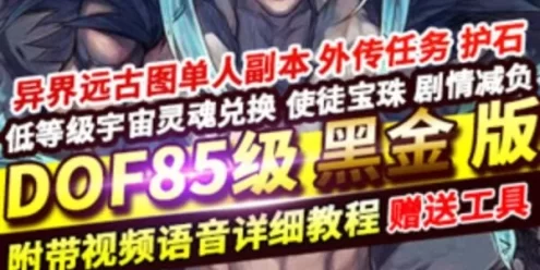 网单DNF单机版 85级仿官黑金版 护石低级传说SS装备优化