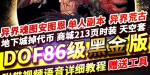 [网游单机]DNF单机版 86黑金版 完整任务单人副本 DNF86黑金一键端