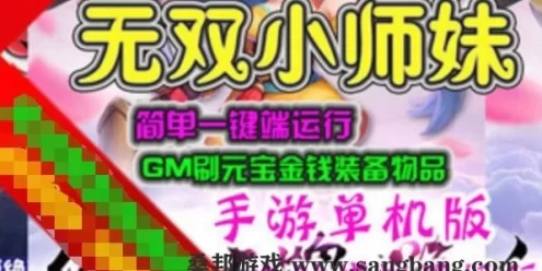 [网游单机]无双小师妹单机版 PC模拟器运行 GM刷元宝金钱装备物品
