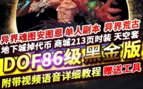 [网游单机]DNF单机版 86黑金版 完整任务单人副本 DNF86黑金一键端