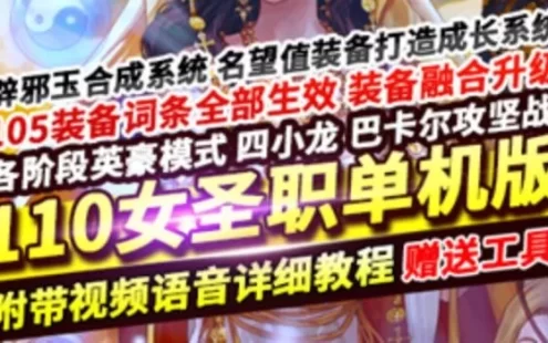 网单女圣职3职业DNF110级网游单机版 全职业柔化辟邪玉英豪模式