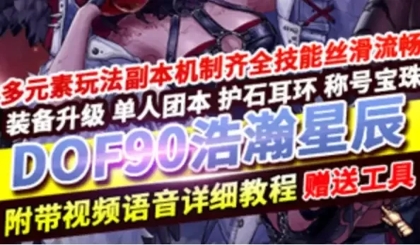DOF90网游单机版 浩瀚星辰 5女鬼剑4女圣职3魔枪40个职业 网单