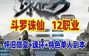 网单斗罗诛仙单机版 12职业 魂环微变版诛仙一键端 单人副本GM工具网游单机