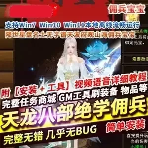 网单天龙八部单机版 绝学降世佣兵 十四门派绝学单机天龙八部网游单机