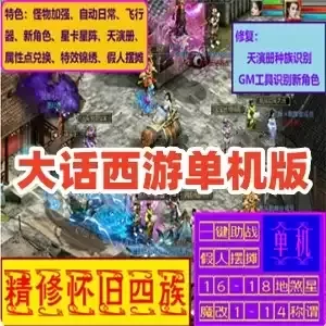 大话西游2单机版 假人摆摊地煞18星 大话网单游戏