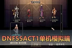 【DNF55单机版】最新整理汉化韩服模拟端5职业 纯单机 带GM 一键启动 视频安装教学